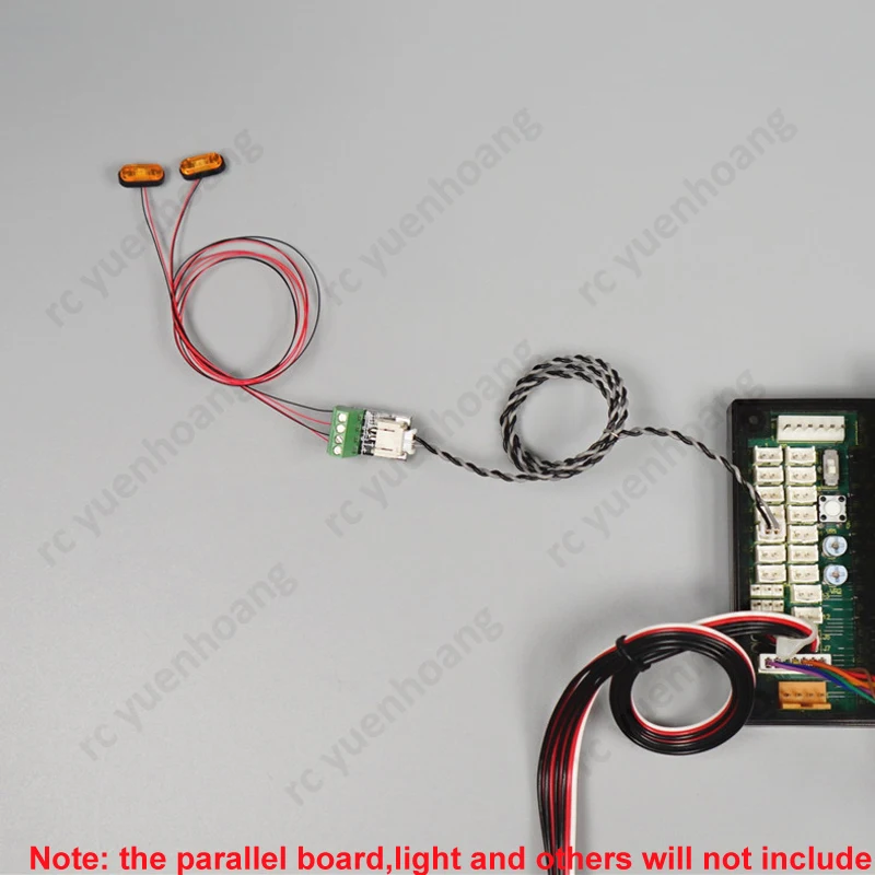 1 قطعة ل 1/14 مقياس تاميا 4 في 1 MFC-03 01 PH2.0 وحدة التوسعة محطة كتلة ضوء مجموعة سلك تعديل جزء ل RC نموذج سيارة