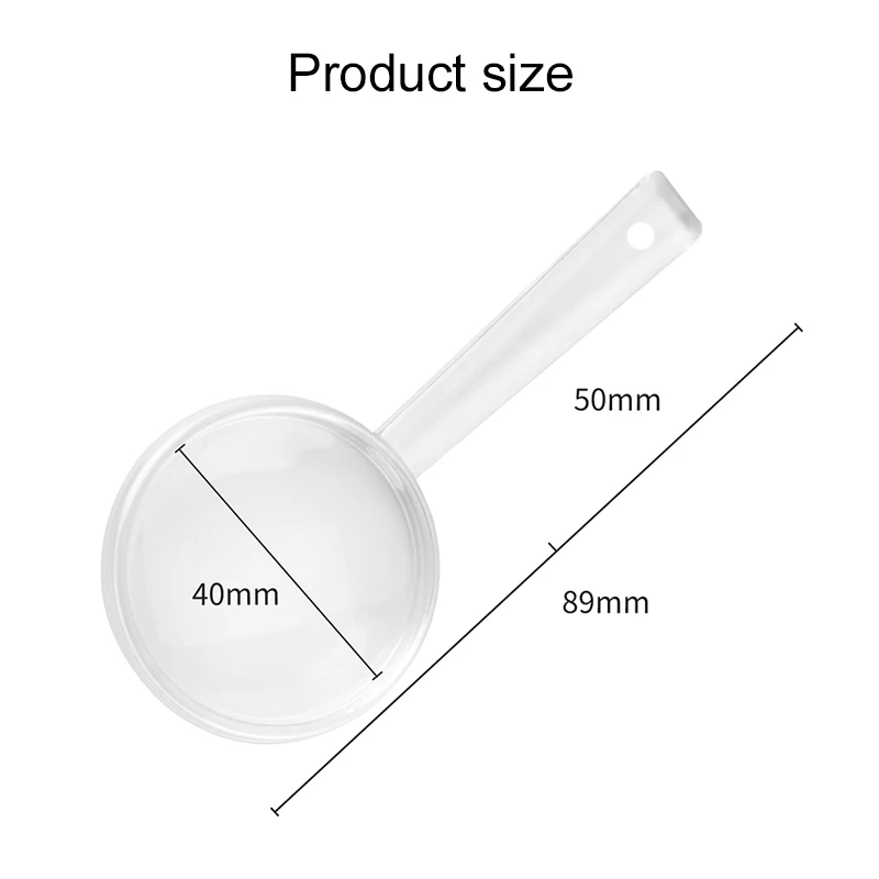 8 ~ 12 قطعة عدسة مكبرة شفافة 9 سنتيمتر أدوات مراقبة الأطفال المنزل في الهواء الطلق استخدام اللوازم العلمية المحمولة TMZ #2