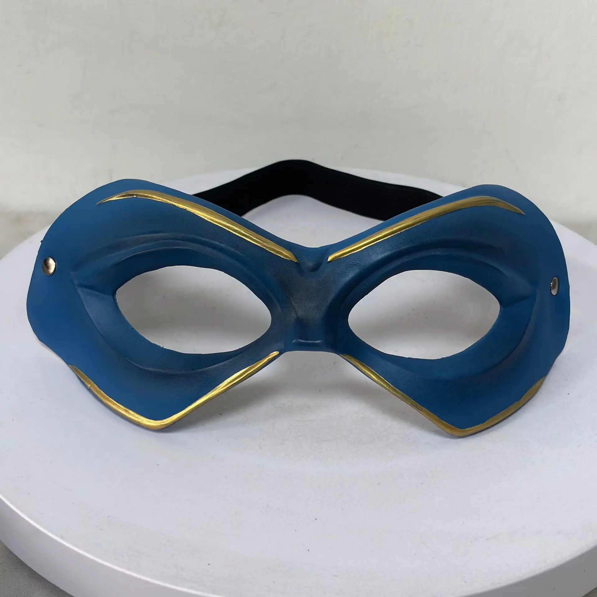 Blaue Augenmaske für Halloween-Kostüm, Verkleidung für Rollenspiel-Party, Weihnachten, Maskerade – Detail 2
