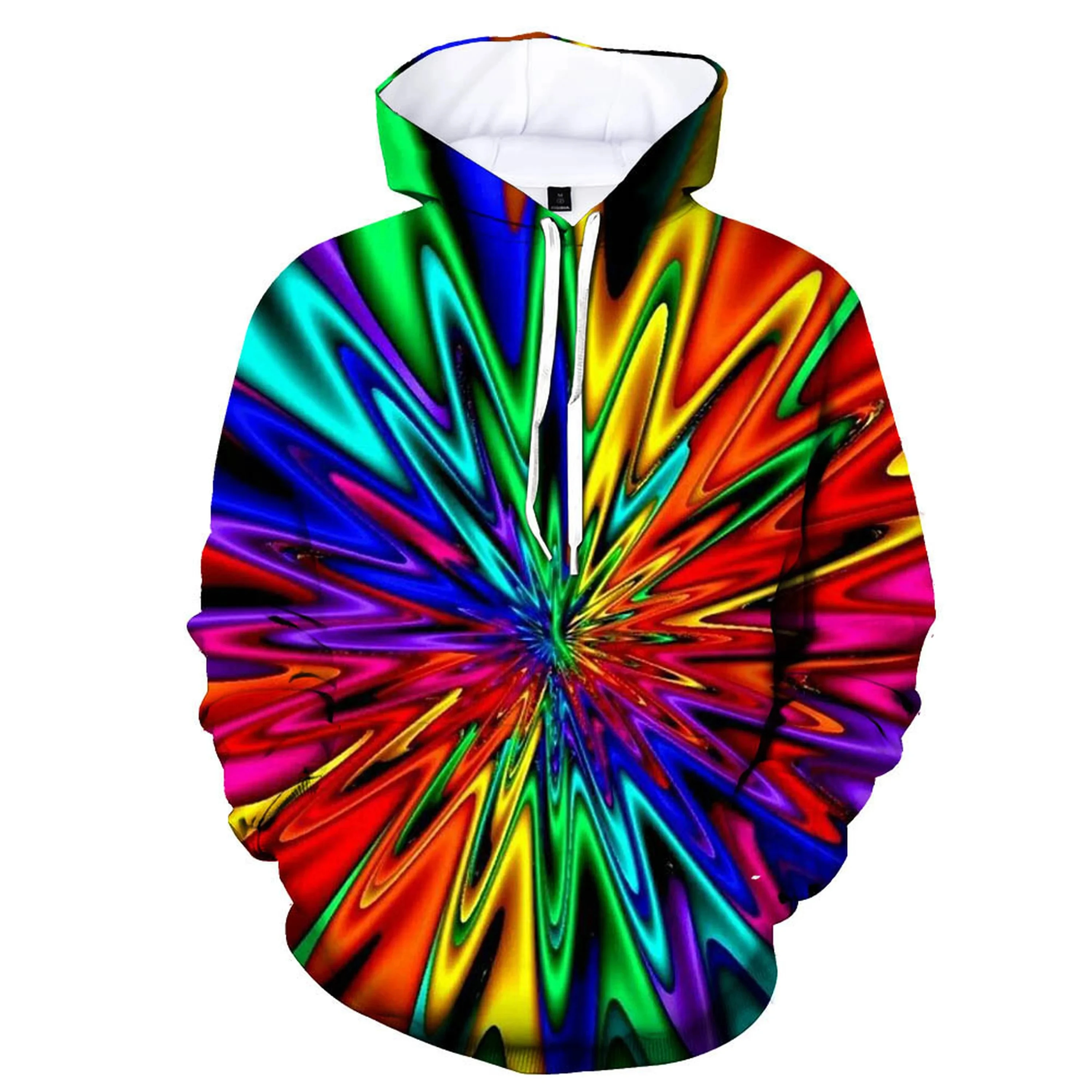 

Fashion Mens Personality Vertigo 3D Printed Hoodie Novelty Colorful Hypnotic Harajuku Streetwear Funny Sweatshirt Unisex Clothes