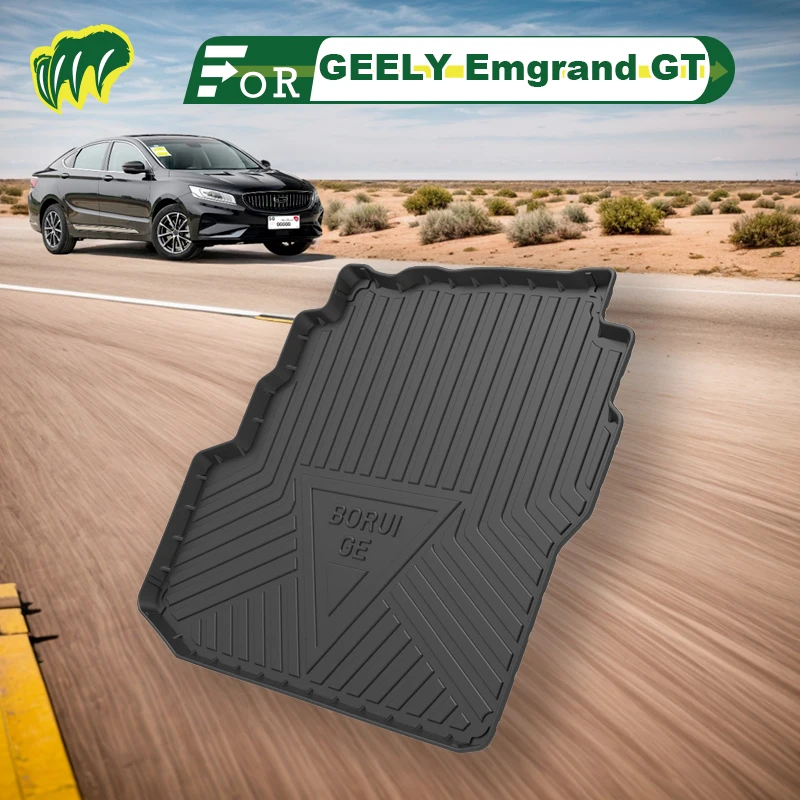 For GEELY Emgrand GT GE PHEV 18 19 2015-2022 Custom Fit Car Trunk Mat All Season Cargo Mat 3D Shaped Laser Measured Trunk Liners