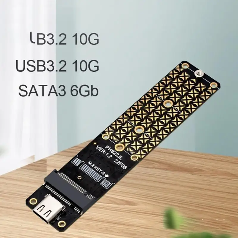 M.2 USB 3.2 محول M.2 B مفتاح 10 جيجابت في الثانية M.2 الحالات الصلبة نوع القرص C