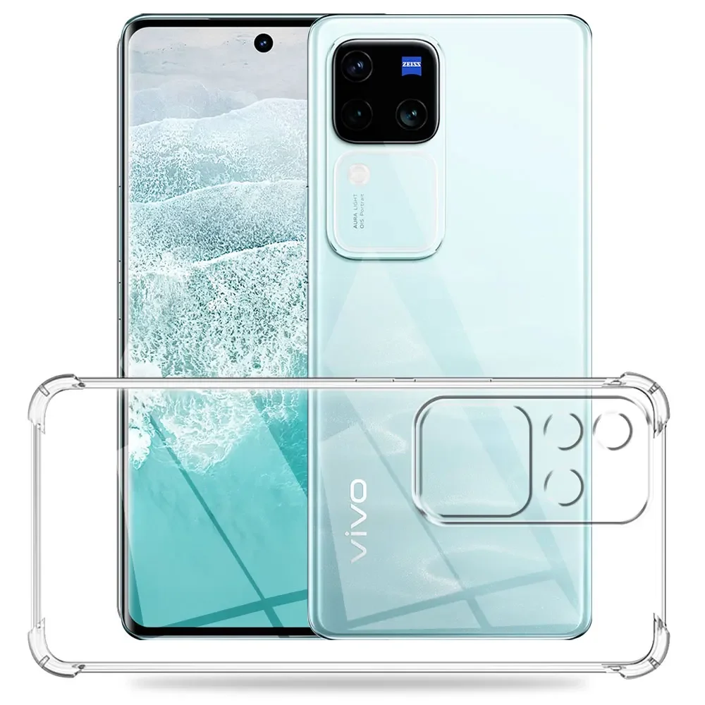 For VIVO V30 Pro V 30 Case Soft Silicone Cover For Vivo V30 Pro 5G V2319 Phone Case for Vivo V30 5G V2318 Clear Shockproof Coque