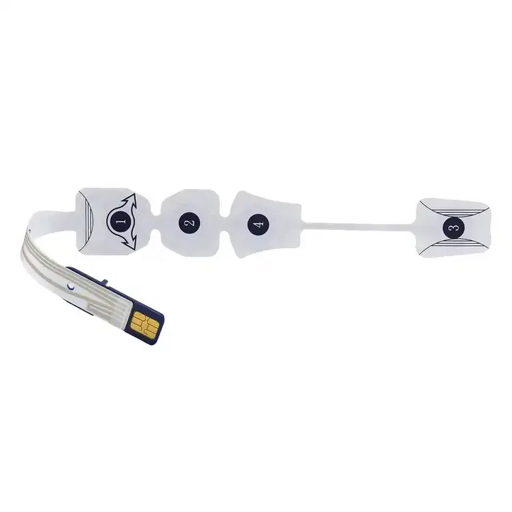 Disposable Adult 4-Electrode EEG Sensor, Brain Monitoring Electrode Patch Compatible with Bispectral Index Monitoring System