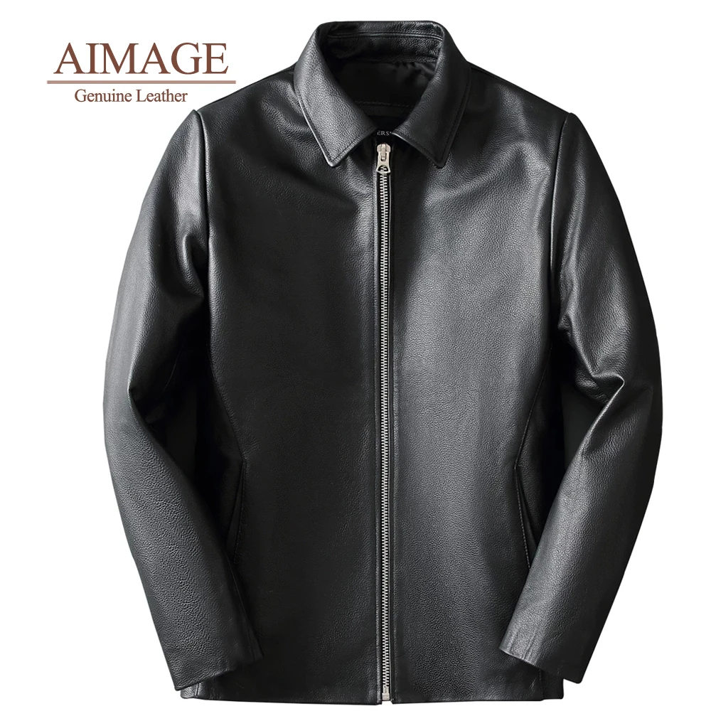 

Men Clothing Genuine Cowhide Leather Jacket Mens Motorcycle Suit Retro Clothes Autumn Coat Male Chaqueta Hombre PY098