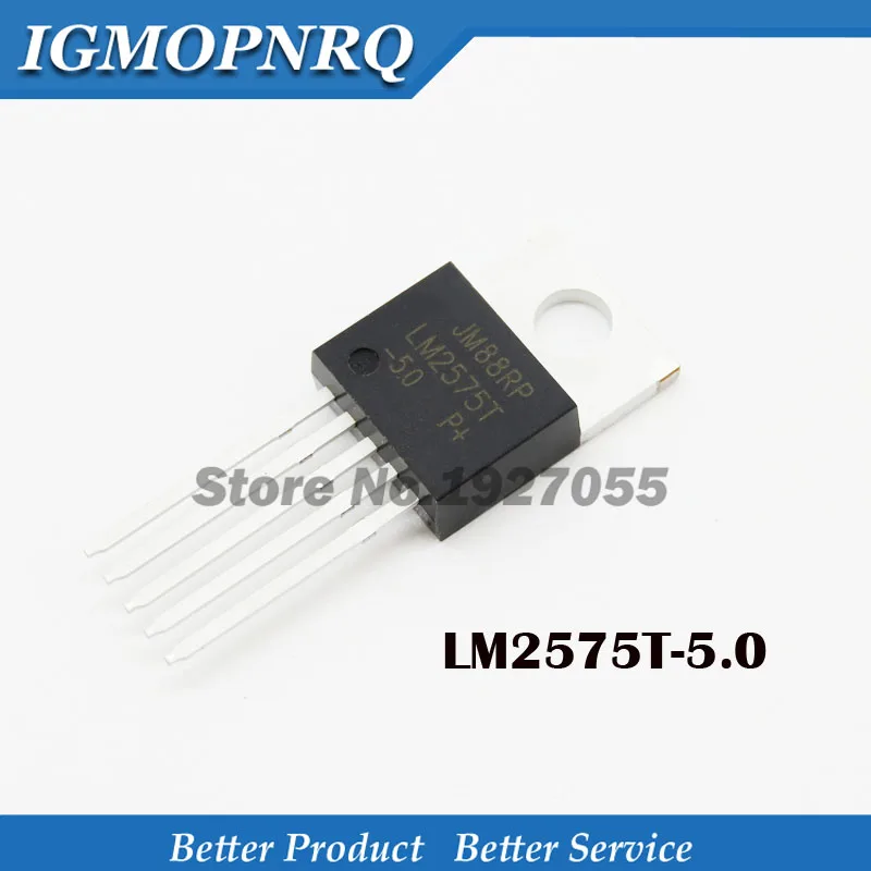 10PCS LM2575T-5.0 TO220 LM2575T-5V TO-220 LM2575-5.0 TO220-5 Three side switch output 5 v voltage regulator chip step-down