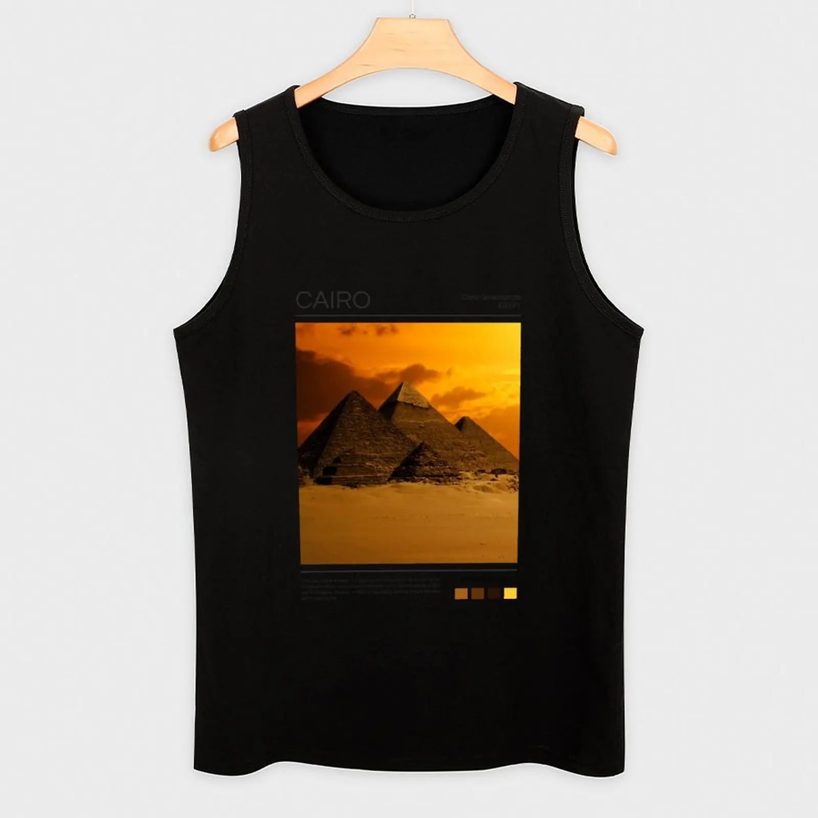 كايرو - مصر - التصوير الفوتوغرافي تانك الأعلى الصالة الرياضية تي شيرت رجل سترة تي شيرت الرياضة