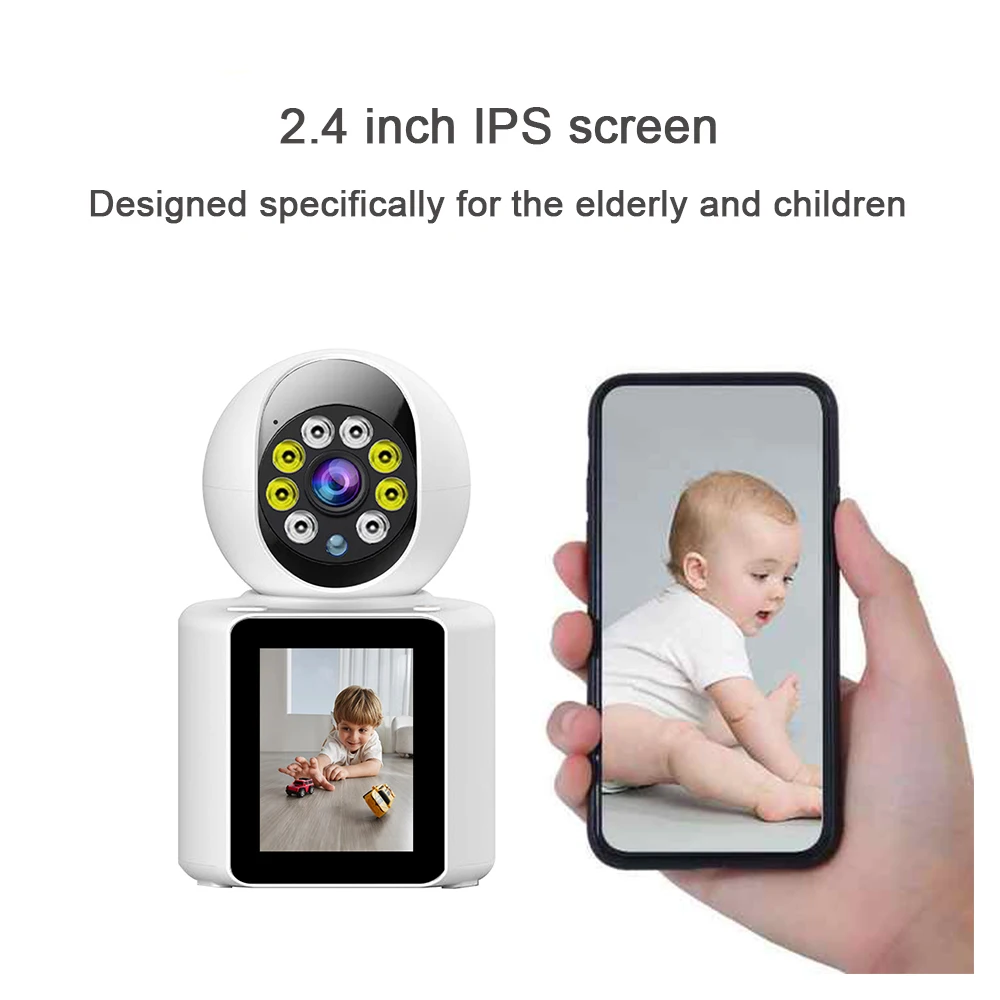 CCTV Home 2.0MP Video Call PTZ IP Camera/Wireless WiFi Baby Monitor/Pedestrian Tracking Cry Detection Night Vision Video Surveil