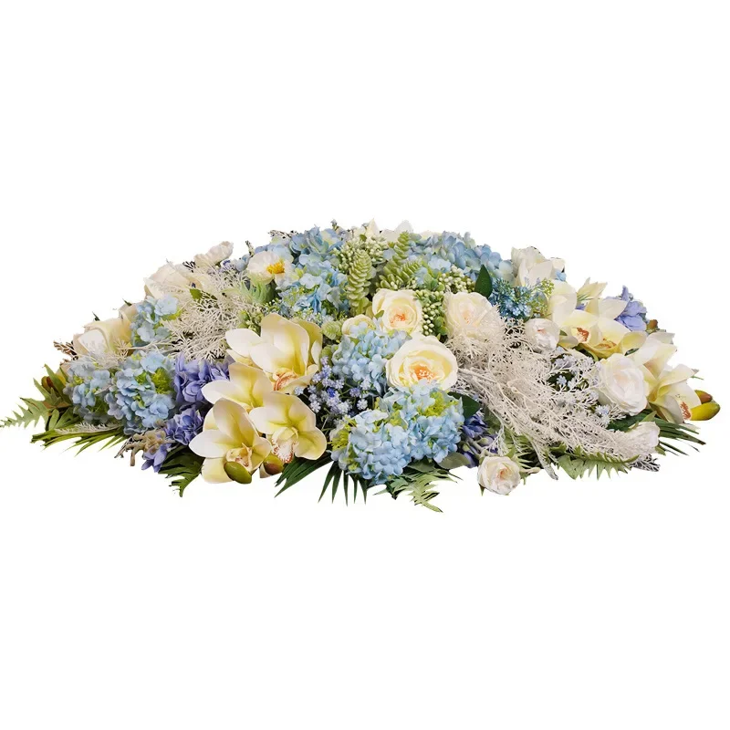 Fake Flower Hotel Large Round Table Middle Table Flower Pendulum, Chinese Ornament