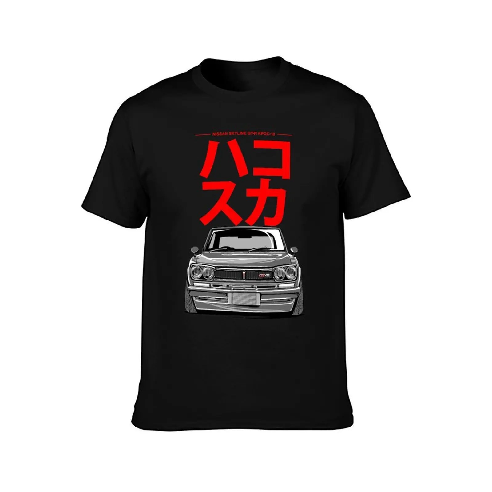 Hakosuka T-Shirt Summer Casual Cotton Tee Oversized Streetwear Tops Vintage Graphic Print Loose Fit Short Sleeve