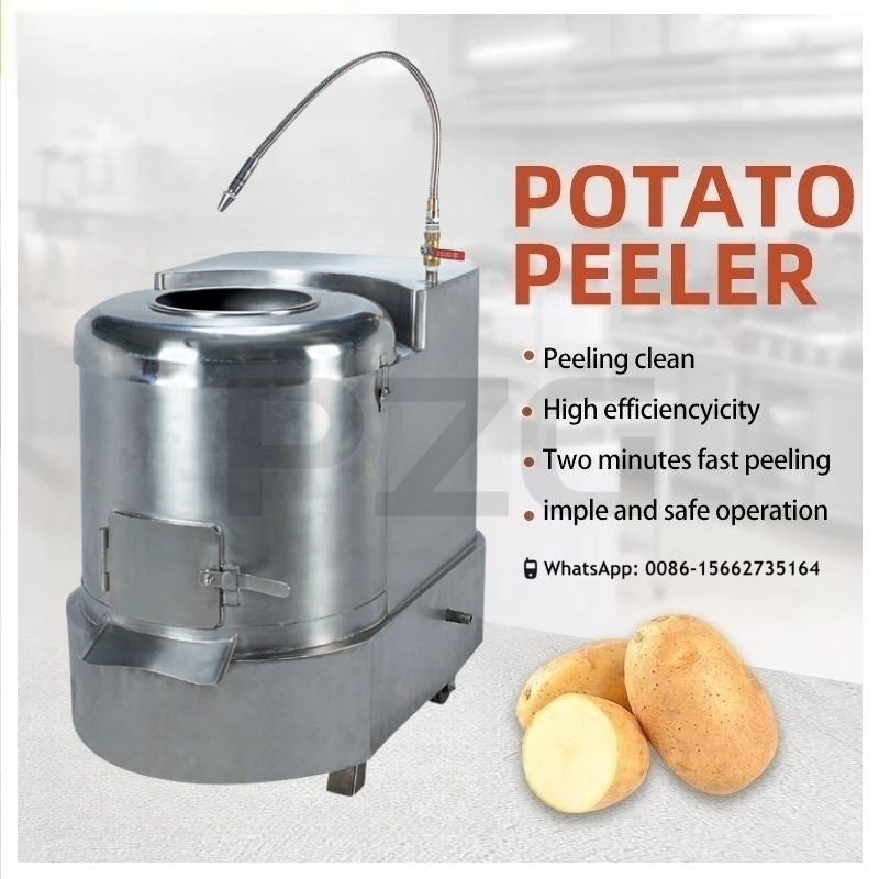 

Automatic 8/15/30kg Sweet Potato Carrot Ginger Washing And Peeling Machine Taro Potato Cleaning And Peeling Machine Industrial