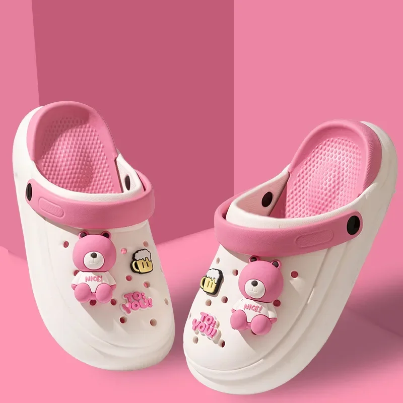 Summer Cartoon Cute Women Slippers Indoor Home Casual Soft Soled Slides Shoes Outdoor Comfortable Clogs Sandals