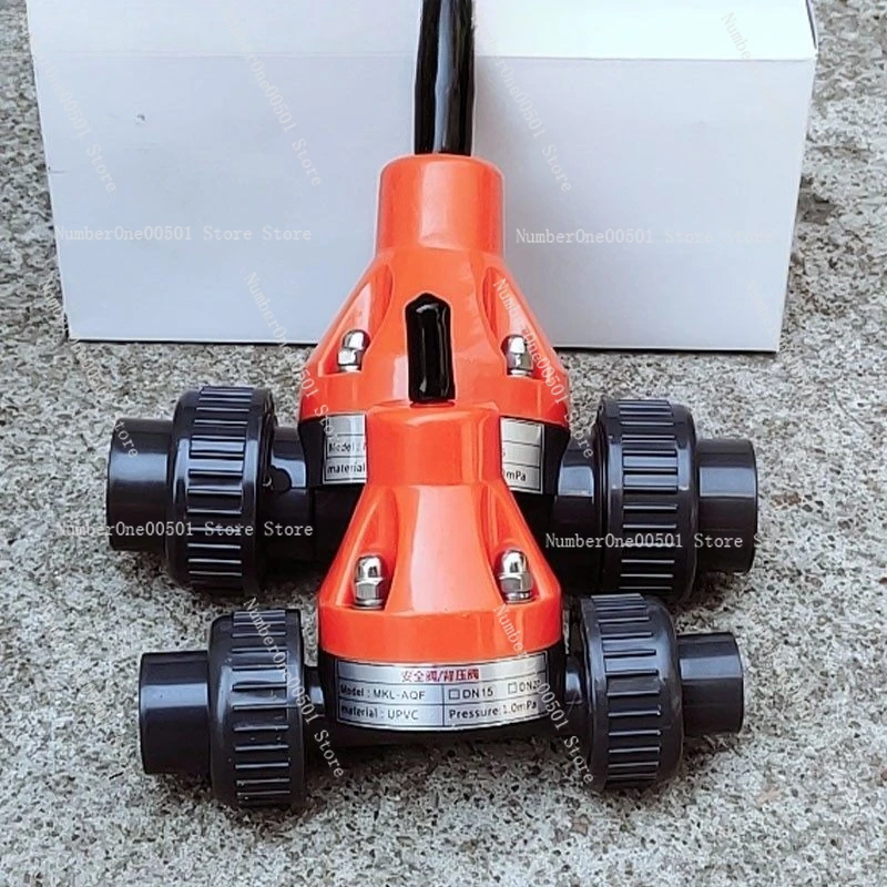 UPVC Back Pressure Relief Valve DN15 DN20 DN25 DN32 for Metering Pump Safety Valve Corrosion Resistant