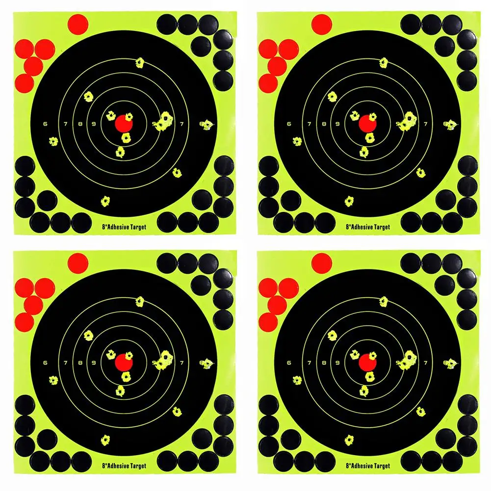 8-inch Splatter Target Adhesive Shooting Target Shooting Paper (20pcs)
