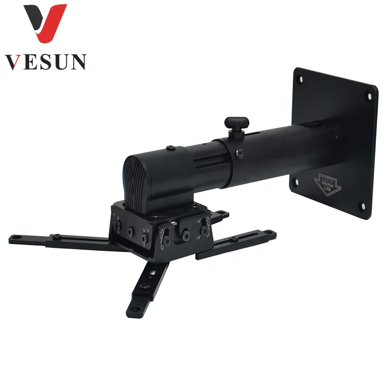 Wall Mounted Bracket for Video Projector with Aluminum Alloy Material VESUN DJ1-B from XYSCREENS China Factory