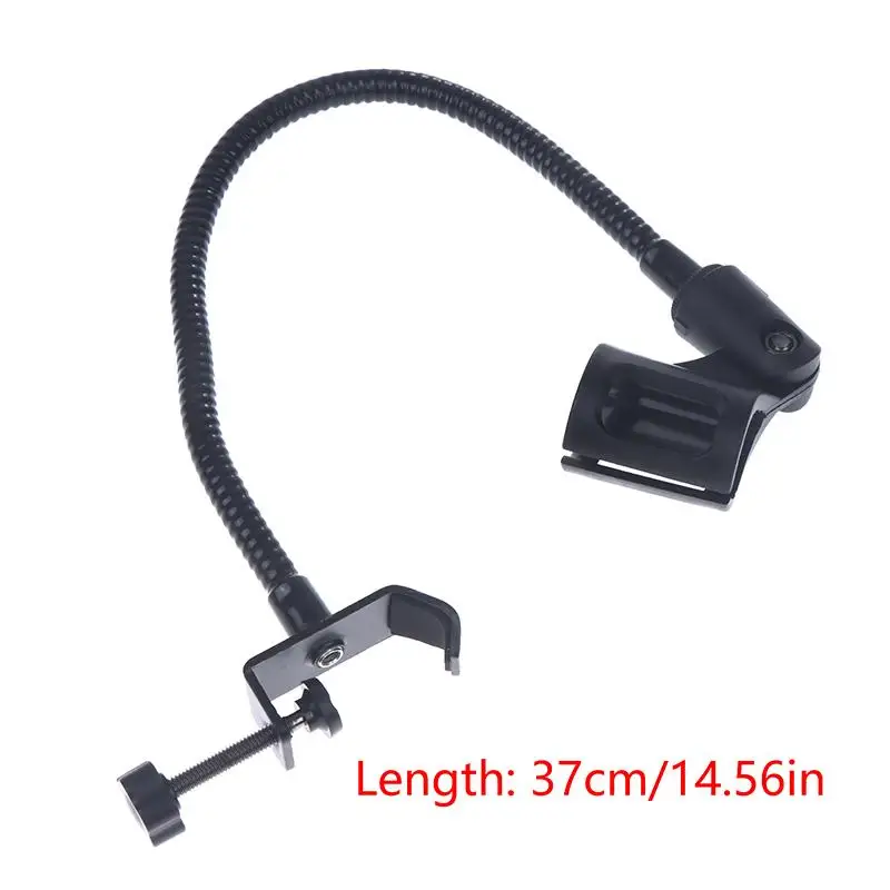Support de Microphone, pince de Table en métal, bras de Microphone universel à col de cygne Flexible réglable à 360 degrés pour réunion, Lecture, Podcast