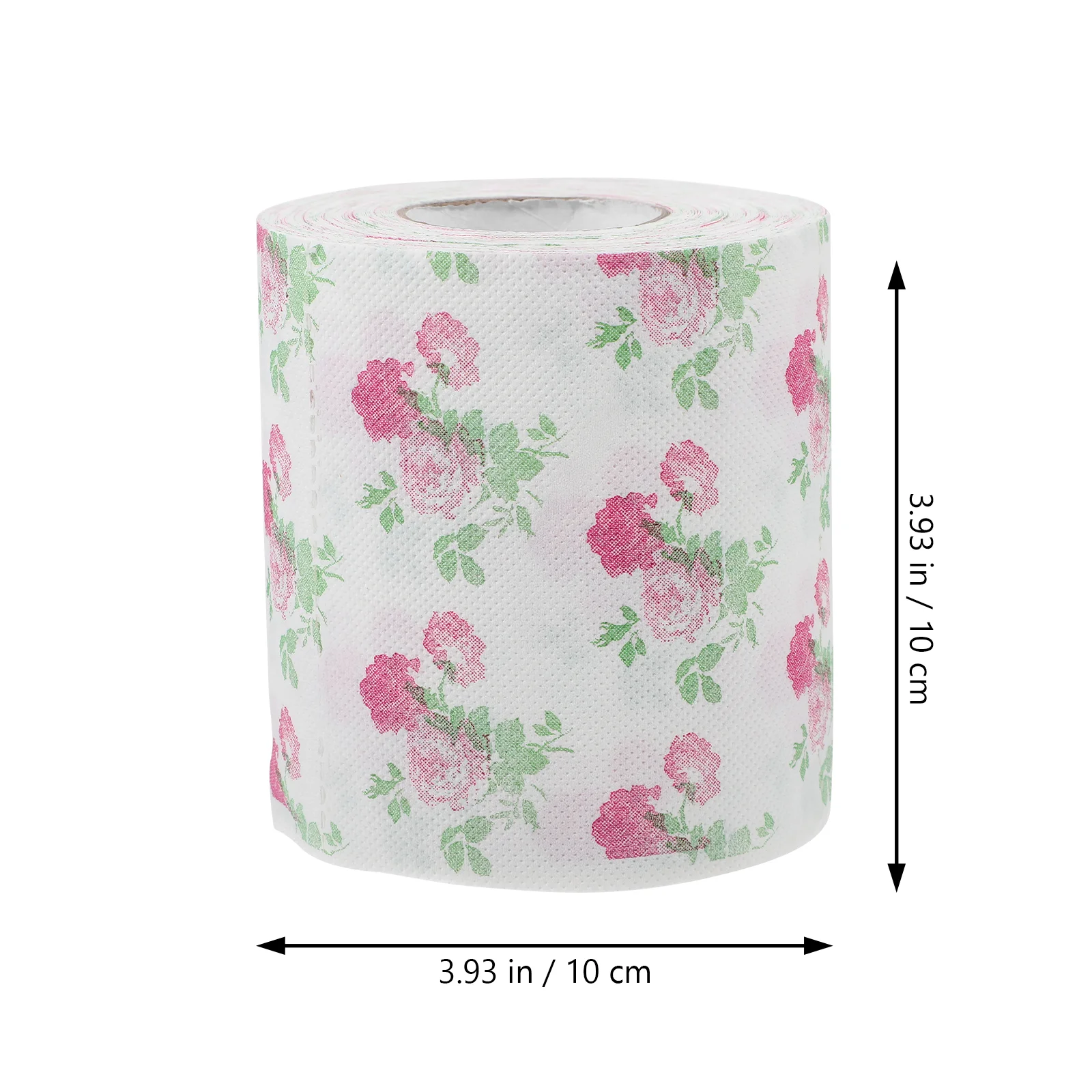 2 rollos de papel higiénico de colores, pañuelos estampados para baño, suministros decorativos, toalla