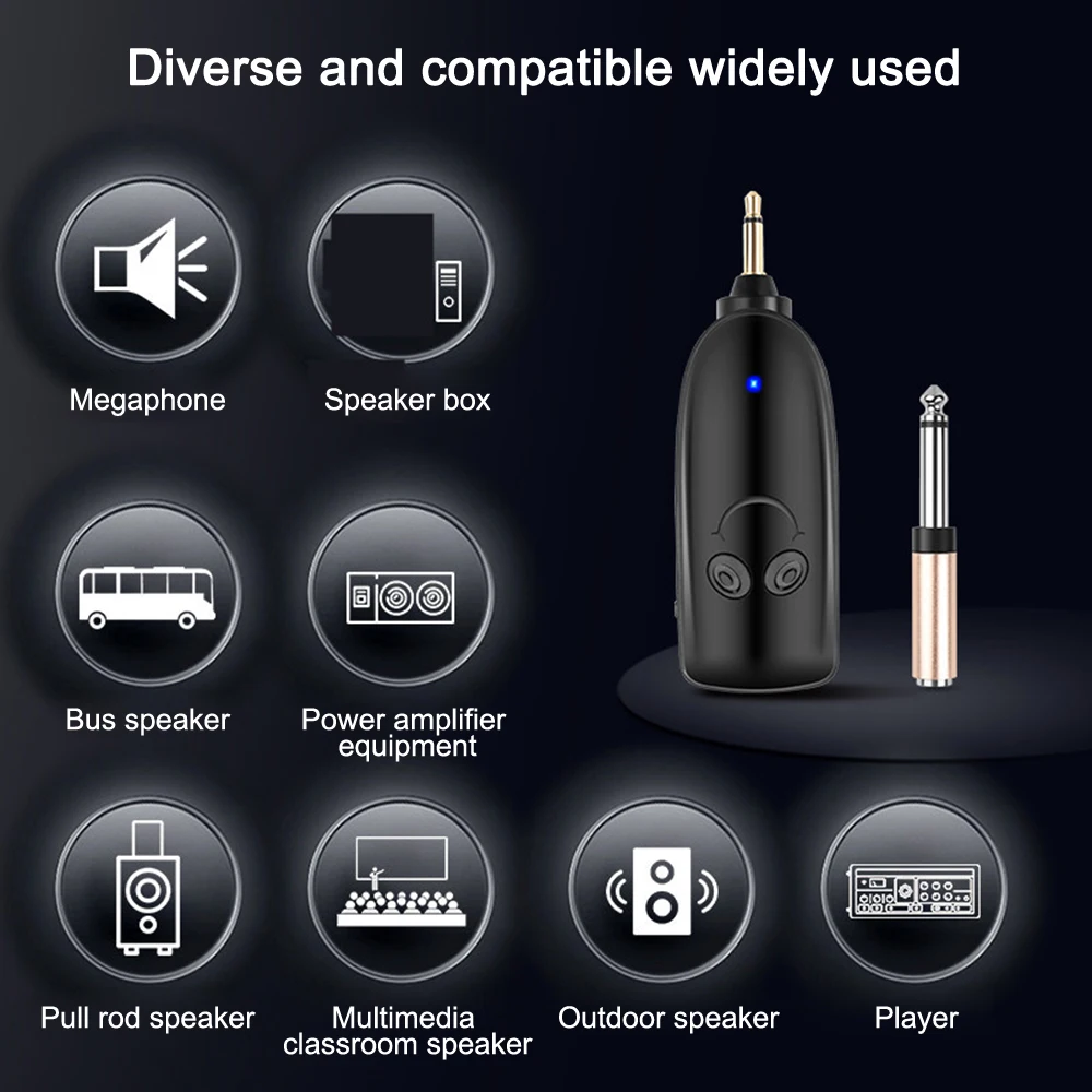 Wireless Head-worn Microphone Wireless Microphone With Amplifier Receiver Suitable For Voice Amplifier, Stage Speaker