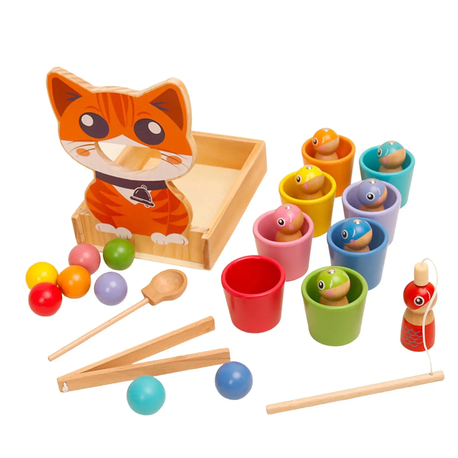 Balles en tasses, jouet de correspondance des couleurs, jeu de développement, apprentissage du tri et du comptage des couleurs, détection, activités d'apprentissage, jeu de correspondance