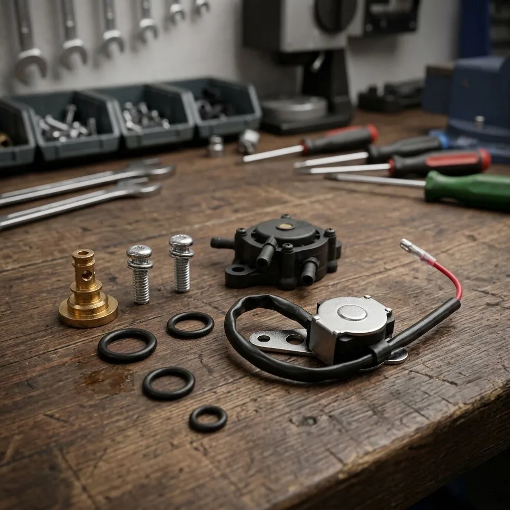 Easy Installation Solenoid Kit Fuel Cutoff Solenoid CH18 Engine Part Fuel Cut-off Solenoid Plastic Material Build
