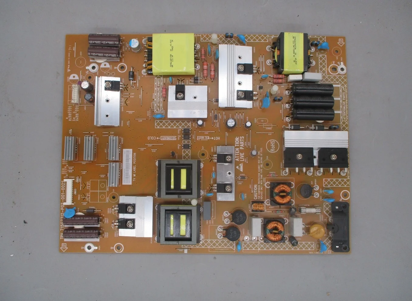 Disassemble for Philips 65puf6061 / T3 Power Board 715g7312-p02-001-002s