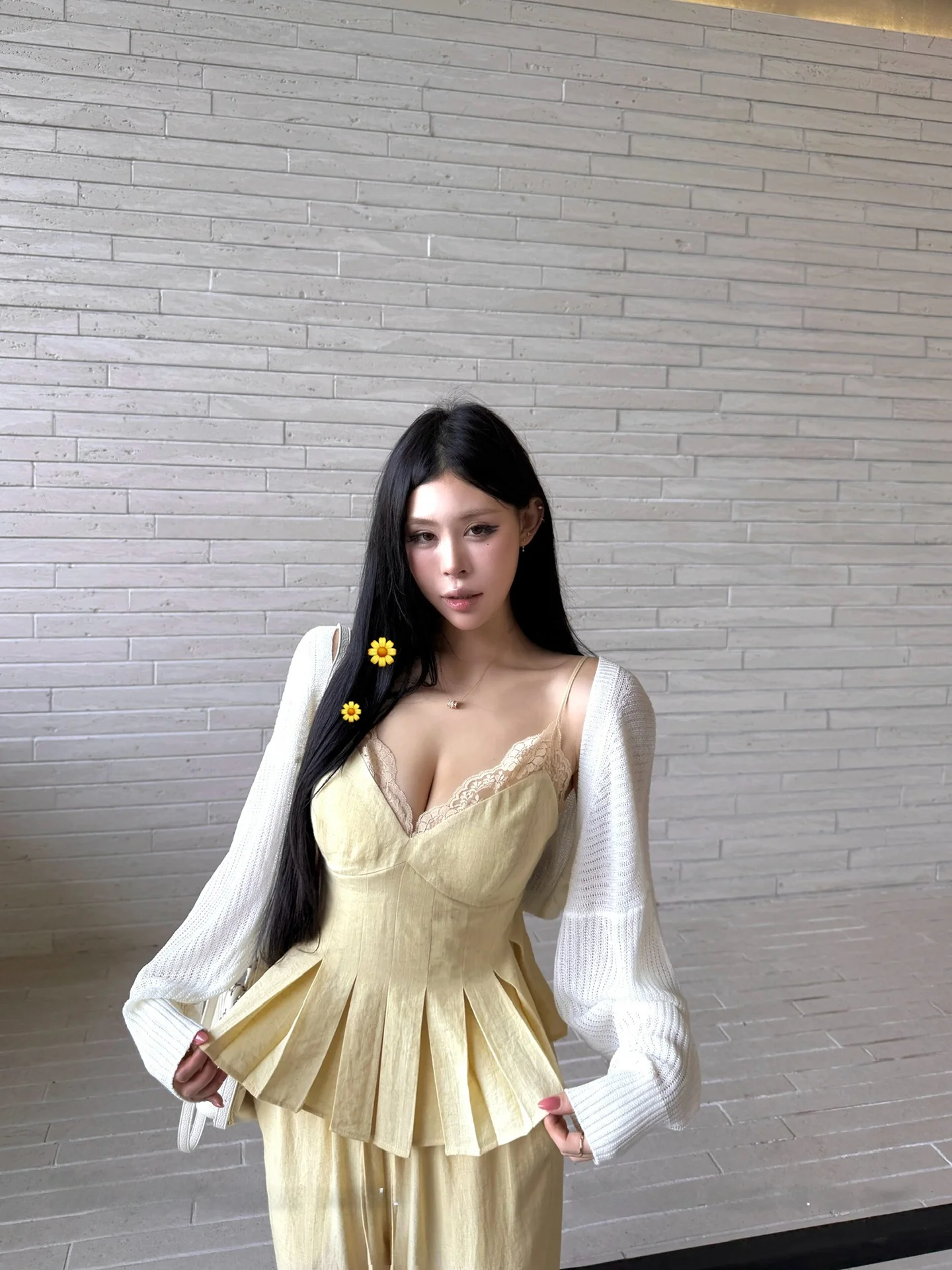 

Spring Summer plus Size Low Cut Waist Cinched Strap Top Casual Pants Elastic Waist Set Blackzaixi Qixia Bingling Fashion Set