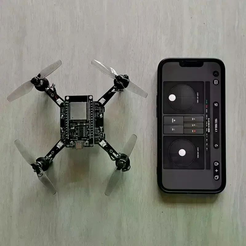 Programmable Mini Open Source DIY Drone with PCB Propeller Guards Suitable for STEM Hobbyists Children Tech Enlightenment Use