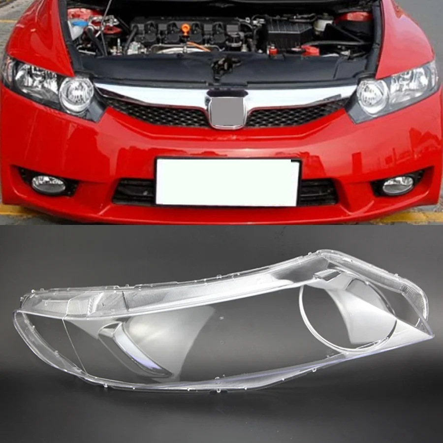 1Pc Car Front Right/Left Side Headlight Clear Lens Lamp Shade For Honda Civic 8th 2006-2009 2010 2011 Shell Transparent Cover