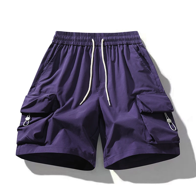 

2026 New Loose Boys Sweat pants Casual Quick-Drng Cropped Pants Men's Cargo Shorts Men's Summer