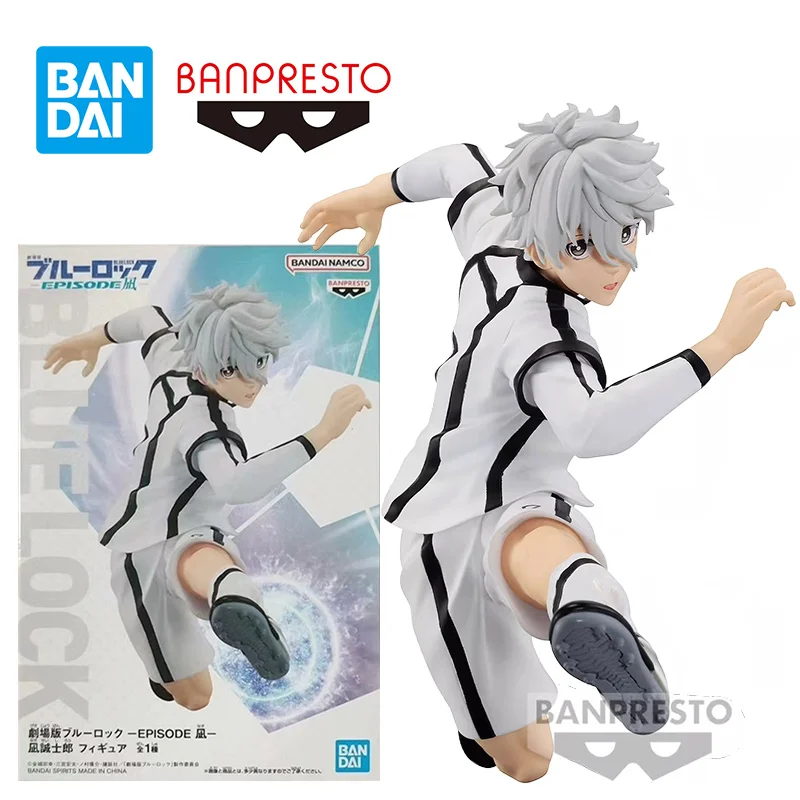 Bandai Banpresto-figura de acción Original, modelo de juguete, Colección Giftt, NGI Seishiro, bloqueo azul, 16Cm