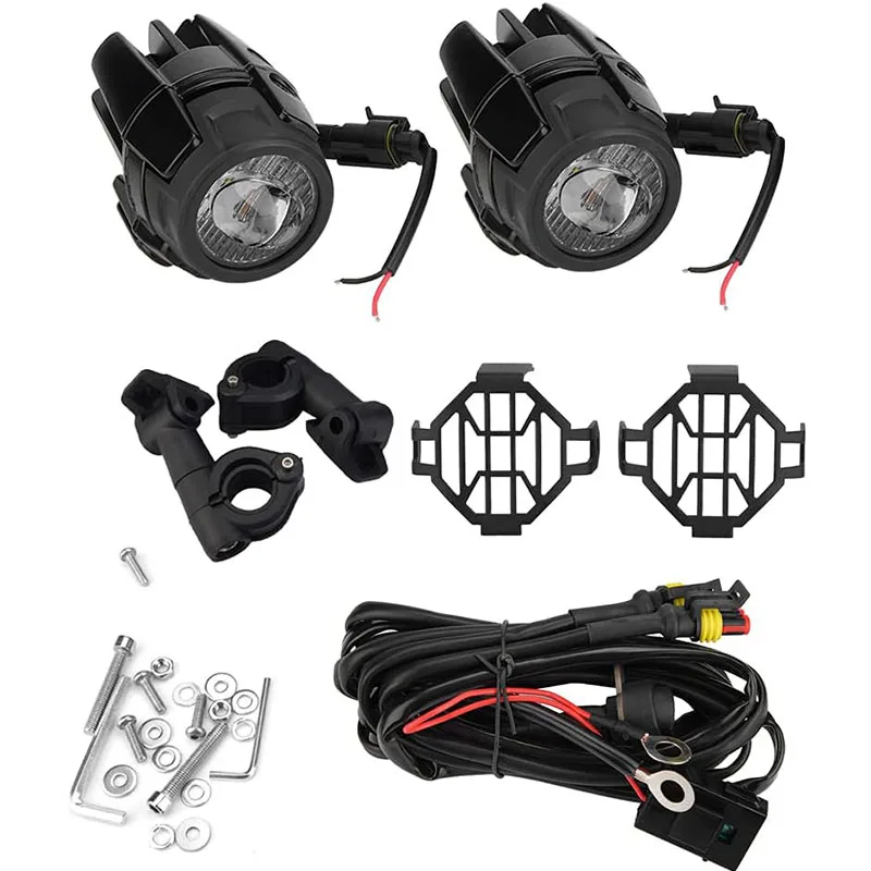 Motorcycle Fog Lights For BMW R1200GS ADV F800GS F700GS F650GS S1000XR K1600 LED Auxiliary Spotlight Assembly Driving Lamp 40W