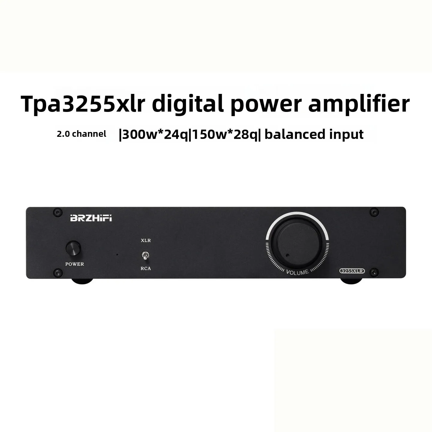 CHN 2027 BRZHIFI TPA3255 XLR full balance input high power output 300W * 2 fever digital amplifier