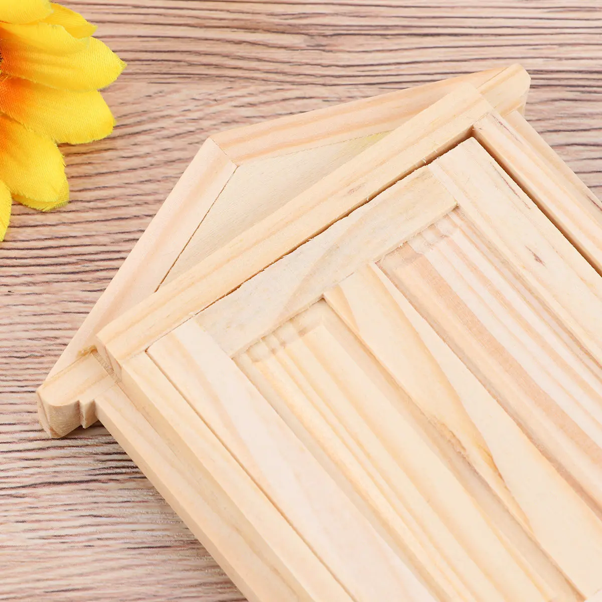 

Mini House Wooden Door 9x175cm Traditional 6-Panel Steeple Top Inward 12 Scale Miniature Furniture Decoration