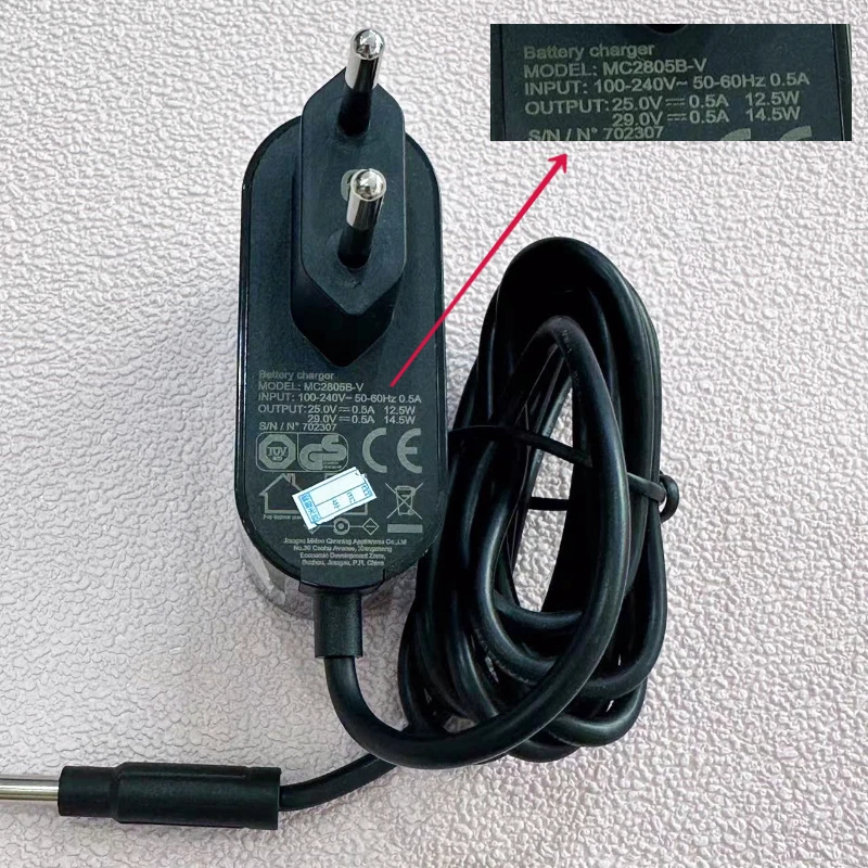 MC2805B-V 0.5A 25V EU Charger for Midea Vacuum V5 P5s P6 500ma