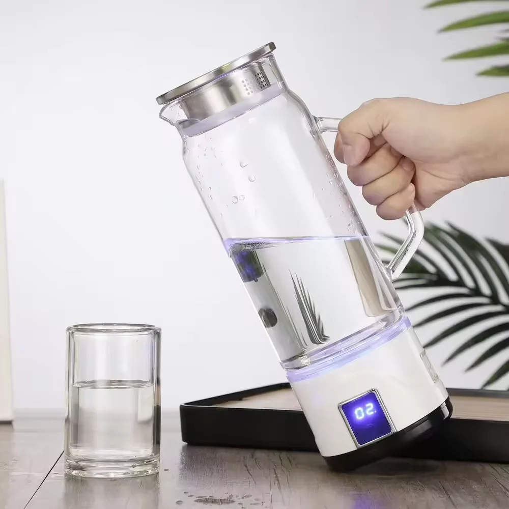 Factory Price High Hydrogen Water Pitcher Kettle Electric Hydrogen-rich Jug Water Ionizer for Home With Display Screen