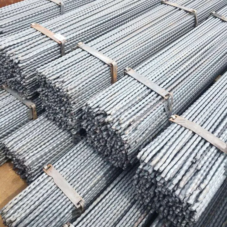 

Wrought iron embossed square steel, painted stair pole, fence railing material, guardrail steel structure