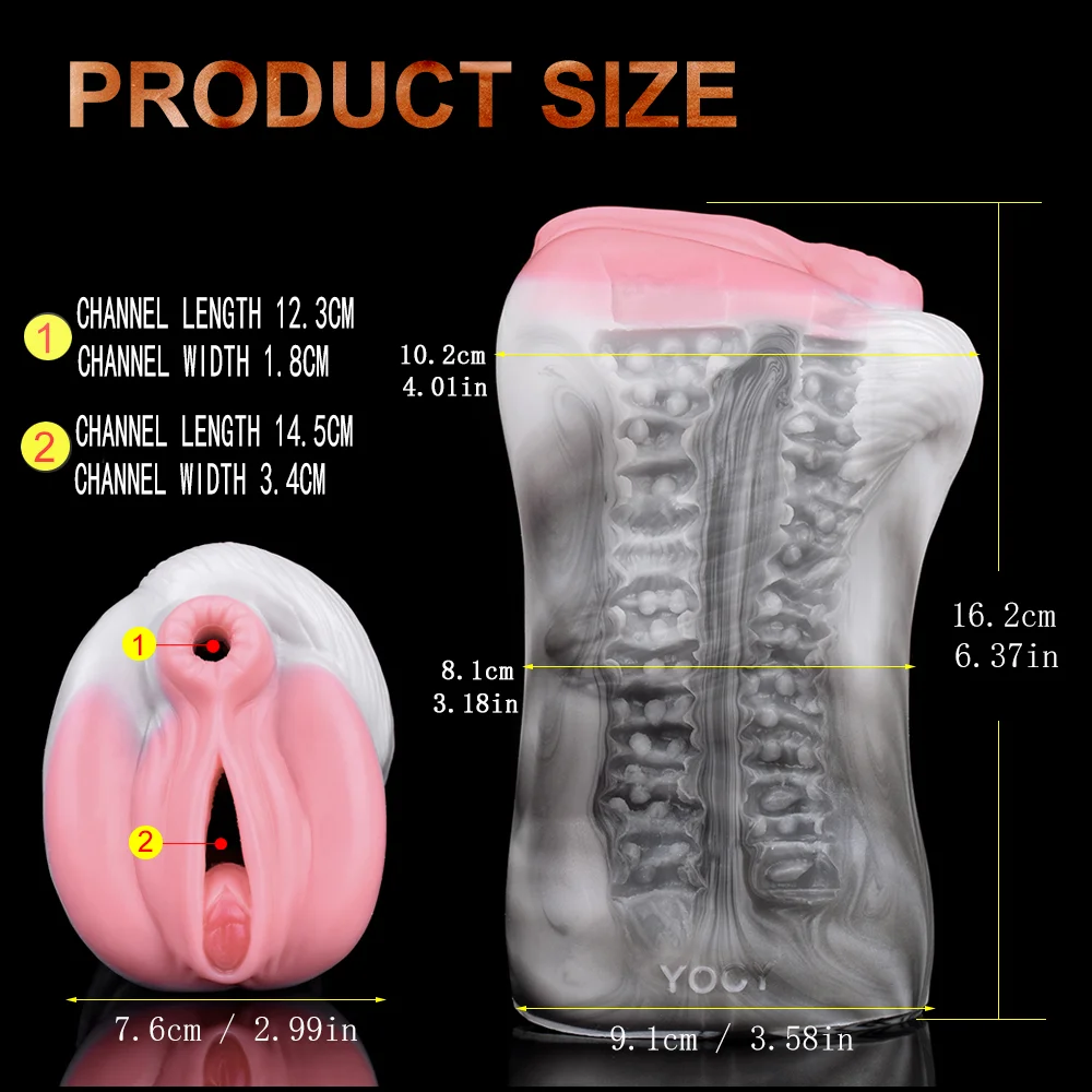 لوك-الاستمناء السيليكون الناعم للرجال ، ألعاب جنسية للذكور ، ستروكر مع الحصان ، كس ، الحمار
