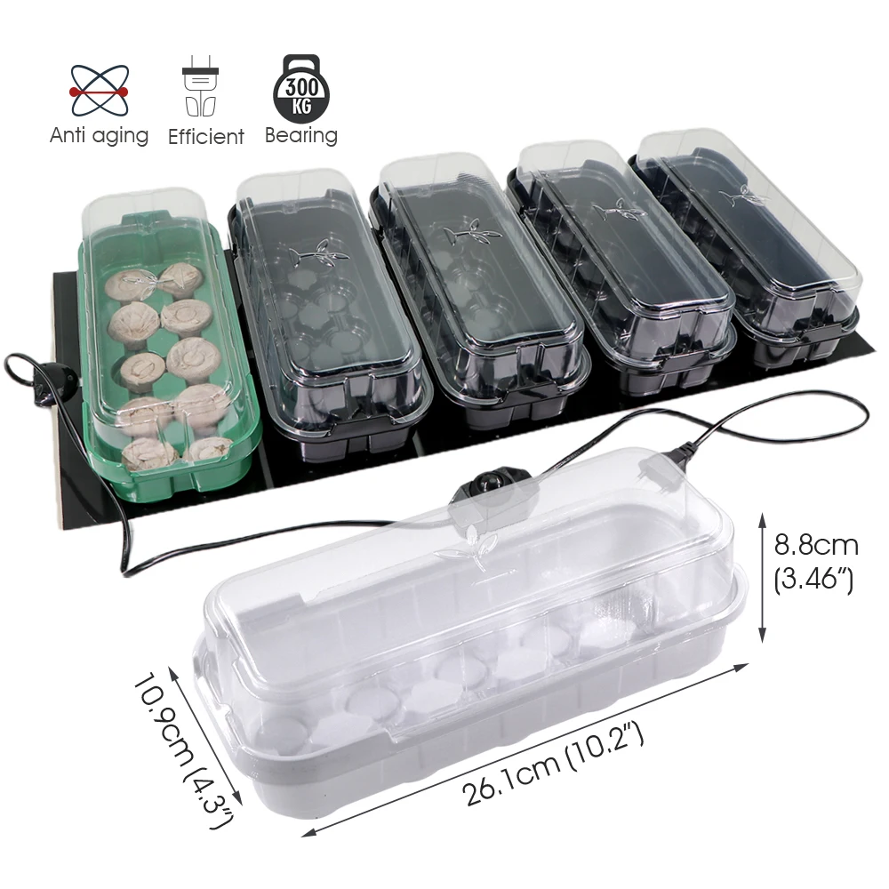 14/35W Plant Heating Pad Warmer Heat Mat Nursery Seedling Trays Indoor Garden Germination US/EU/UK/AU Plug Temperature Control