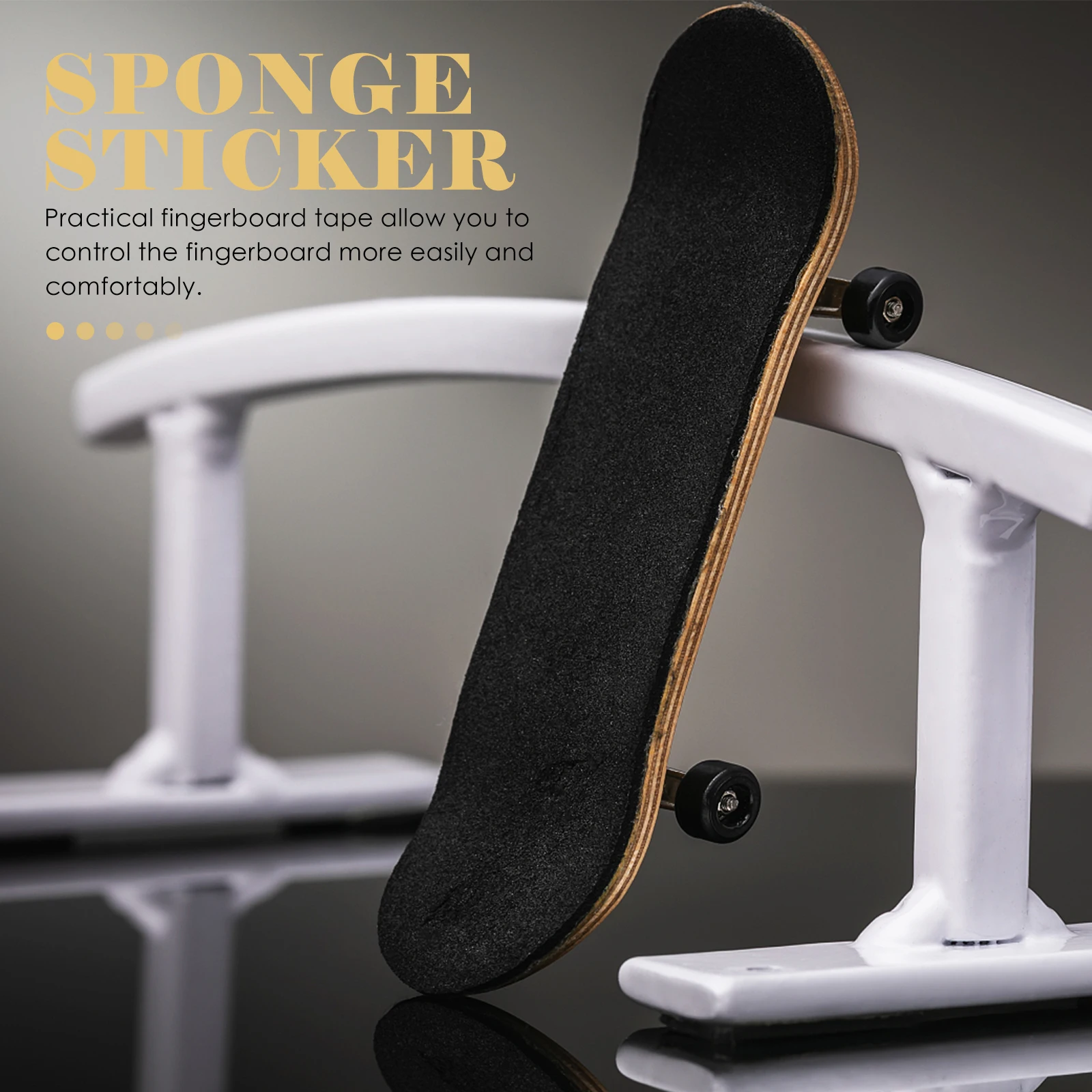 

6Pcs Fingerboard Foam Grip Tape Adhesive Backing Non-Slip Stickers Small Skateboard Control Finger Skateboard Gear