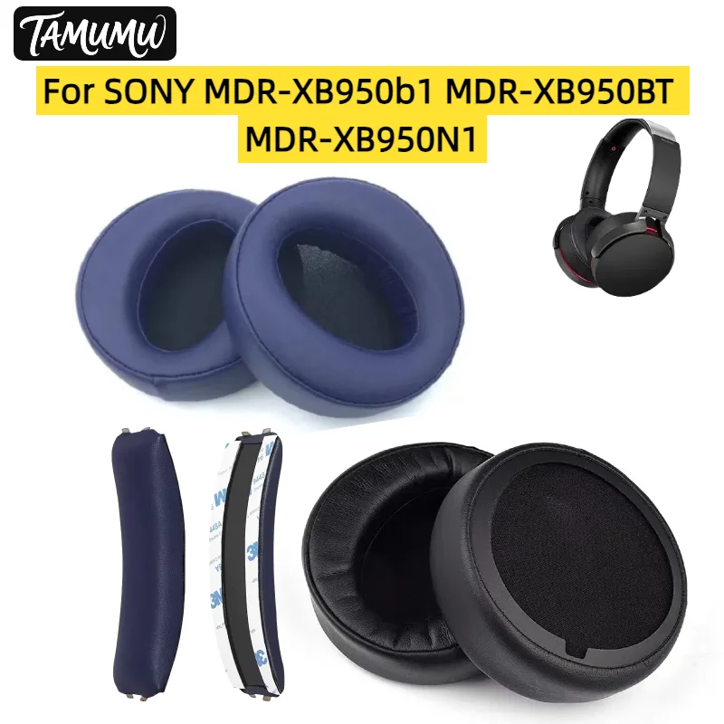 

Replacement Ice Gel Ear Pads Cushion For SONY MDR-XB950b1 MDR-XB950BT MDR-XB950N1 Headphone Earpads Foam Sponge Earmuffs