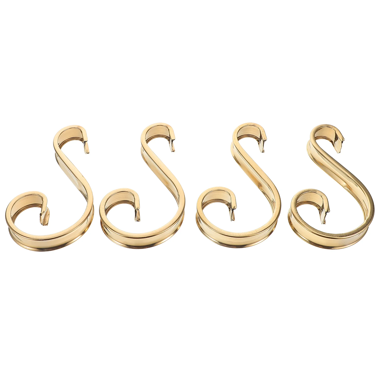 

4 Pcs Stainless Steel S Shape Flower Decoration Accessories for Balcony Railing Fence Gate Decor European Design