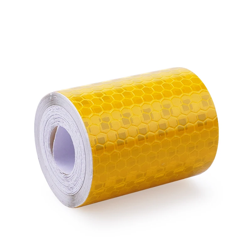 5cmx3m Reflective Tape Strip Cinta Reflectante Adhesiva Auto Car Reflector Film Crystal Honeycomb Edge Traffic Safety Warning