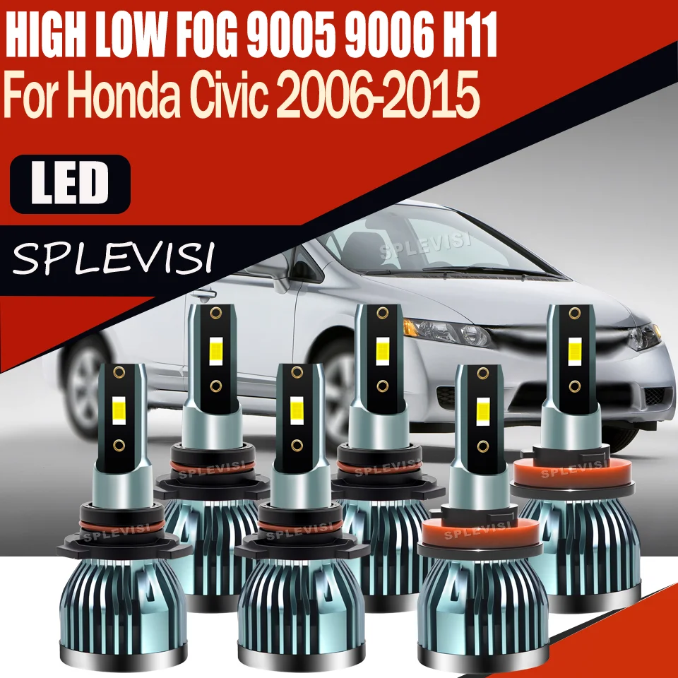 

waterproof IP68 Illuminates More Road Ahead Headlight foglight For Honda Civic 2006 2007 2008 2009 2010 2011 2012 2013 2014 2015