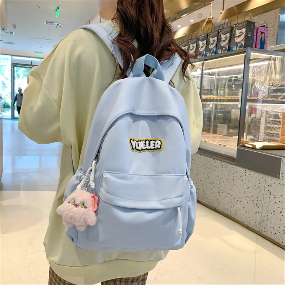 Large Capacity School Bag for Girls Kids Nylon Student Backpack Cute Laptop Backpacks Outdoor Leisure Travel Ruckpacks Mochilas