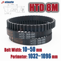 HTD 8M Rubber Timing Belt Perimeter 1032 1040 1048 1056 1064 1072 1080 1088 1096mm HTD8M Drive Width 10~50mm CNC Transmission
