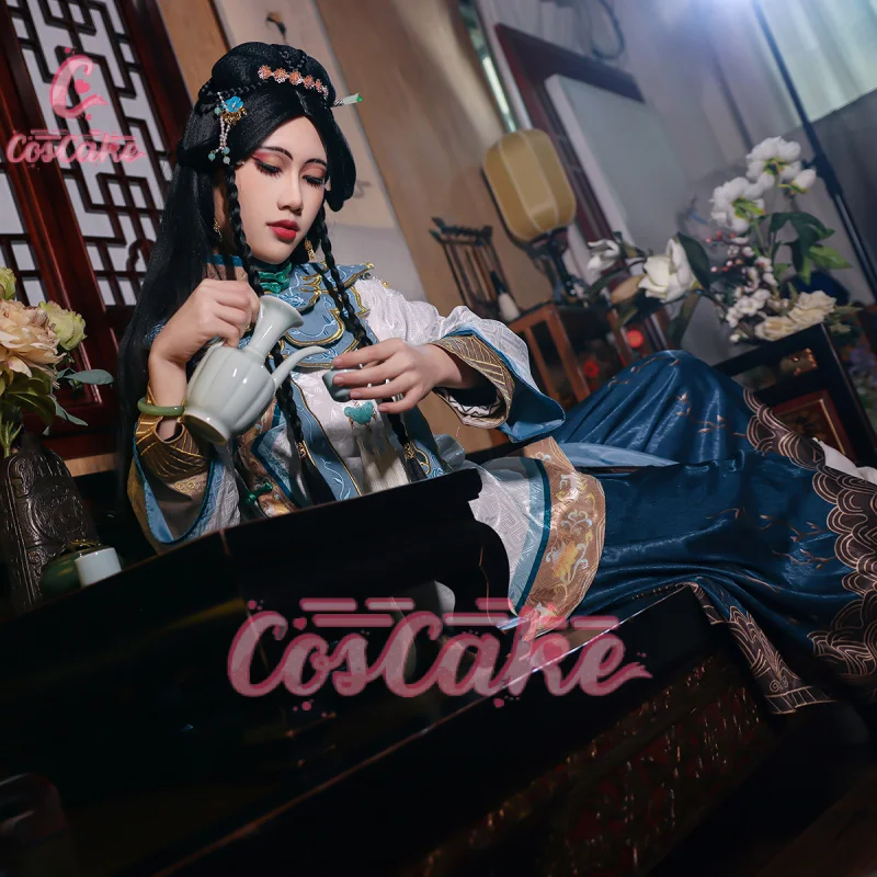 Coscake Identity V Antique Qi Shiyi Cosplay Uniform Costume Halloween Carnival Party Role Play Outfit Full Set for Women