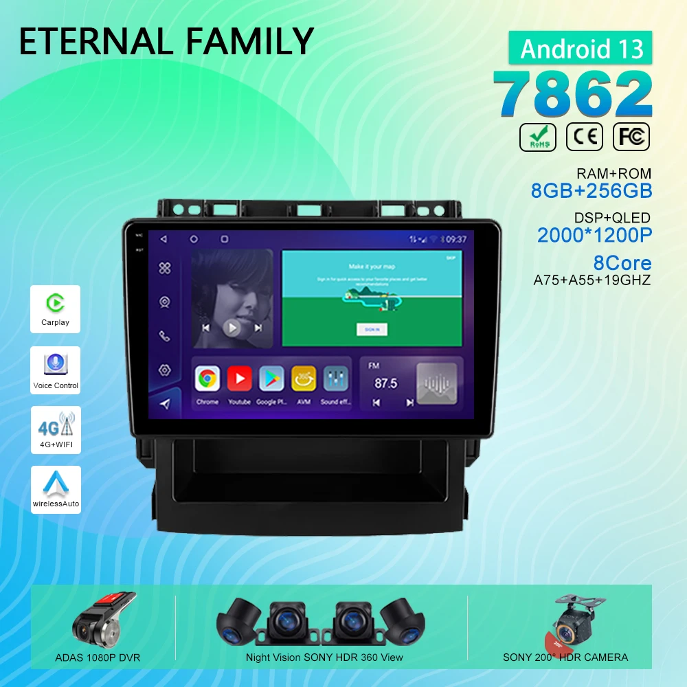 Android 13 For Subaru Forester 5 Impreza 5 2018 - 2023 Auto Radio Car Multimedia Player GPS Navigation Screen DSP Stereo 4G LET