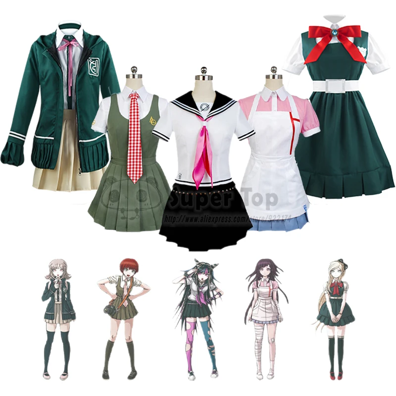 Danganronpa 2:Goodbye Despair Cosplay Chiaki Nanami Mahiru Koizumi Sonia Nevermind Ibuki Mioda Costume Women Halloween Outfit