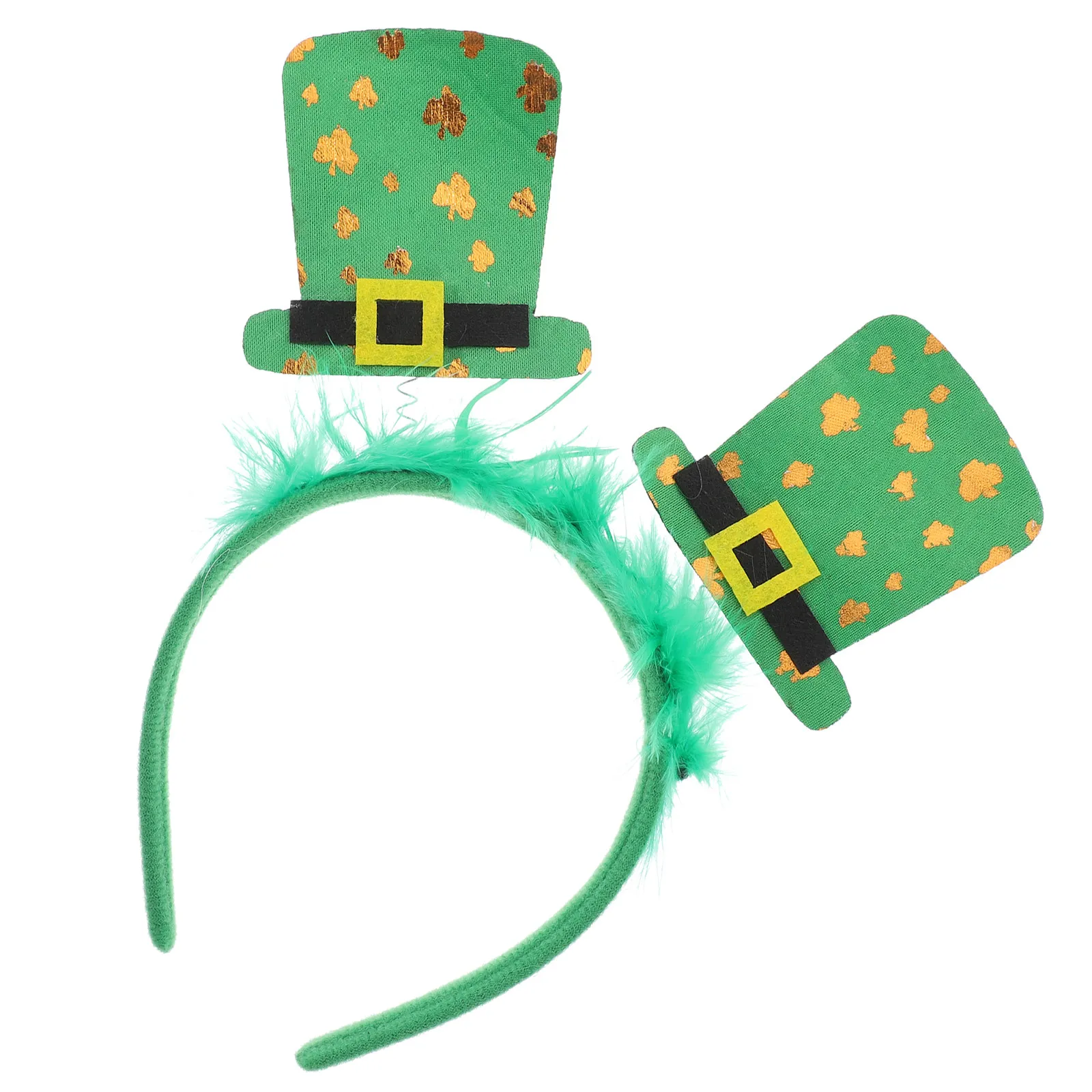 

1pc Green Hat Headband St Patrick'S Day Party Decorations Shamrock Hair Hoop Festival Headdress Holiday Costume Accessories
