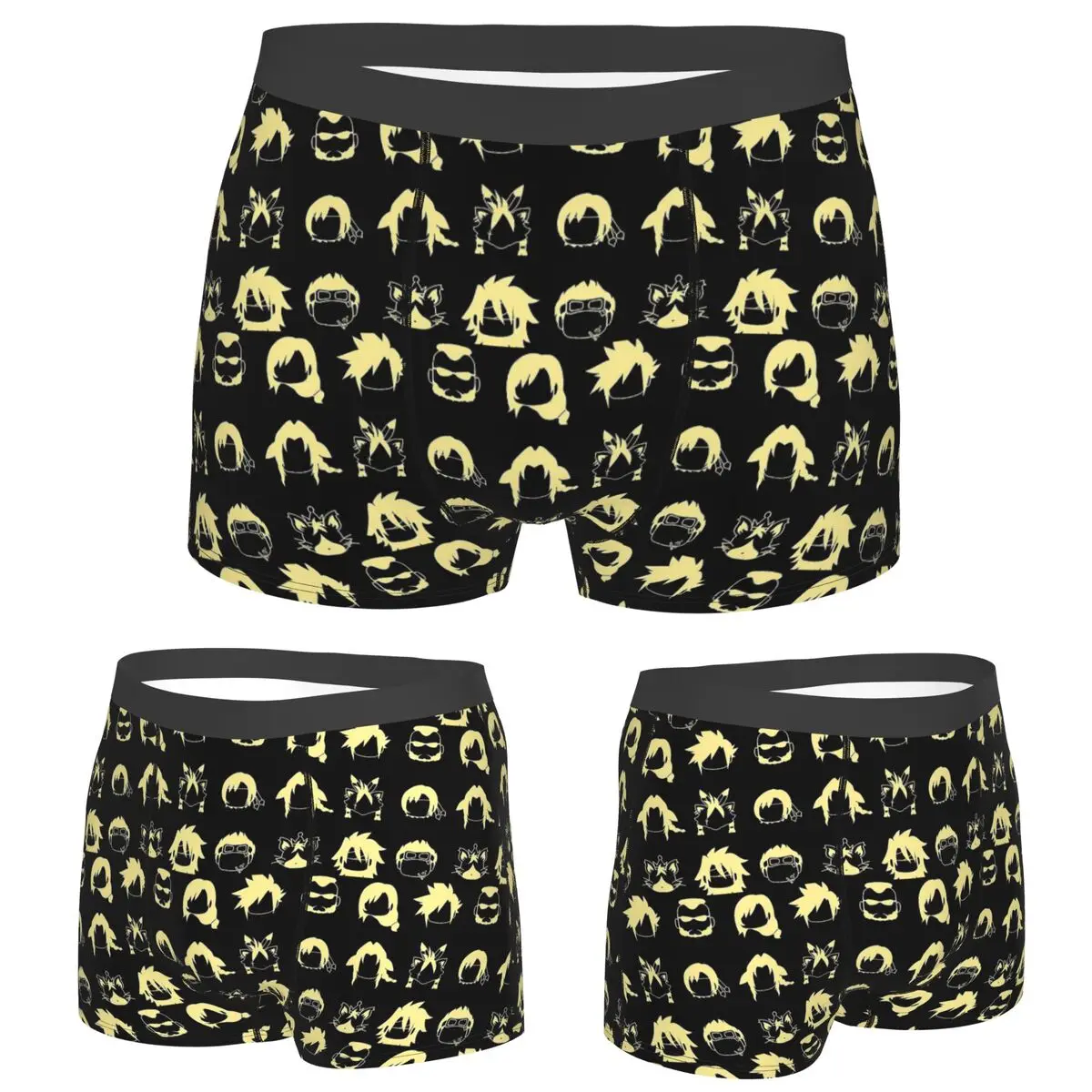 

Boxer Underpants Shorts Final Fantasy 7 Whole Party Icons Character Panties Male Soft Underwear for Homme Man Boyfriend Gifts